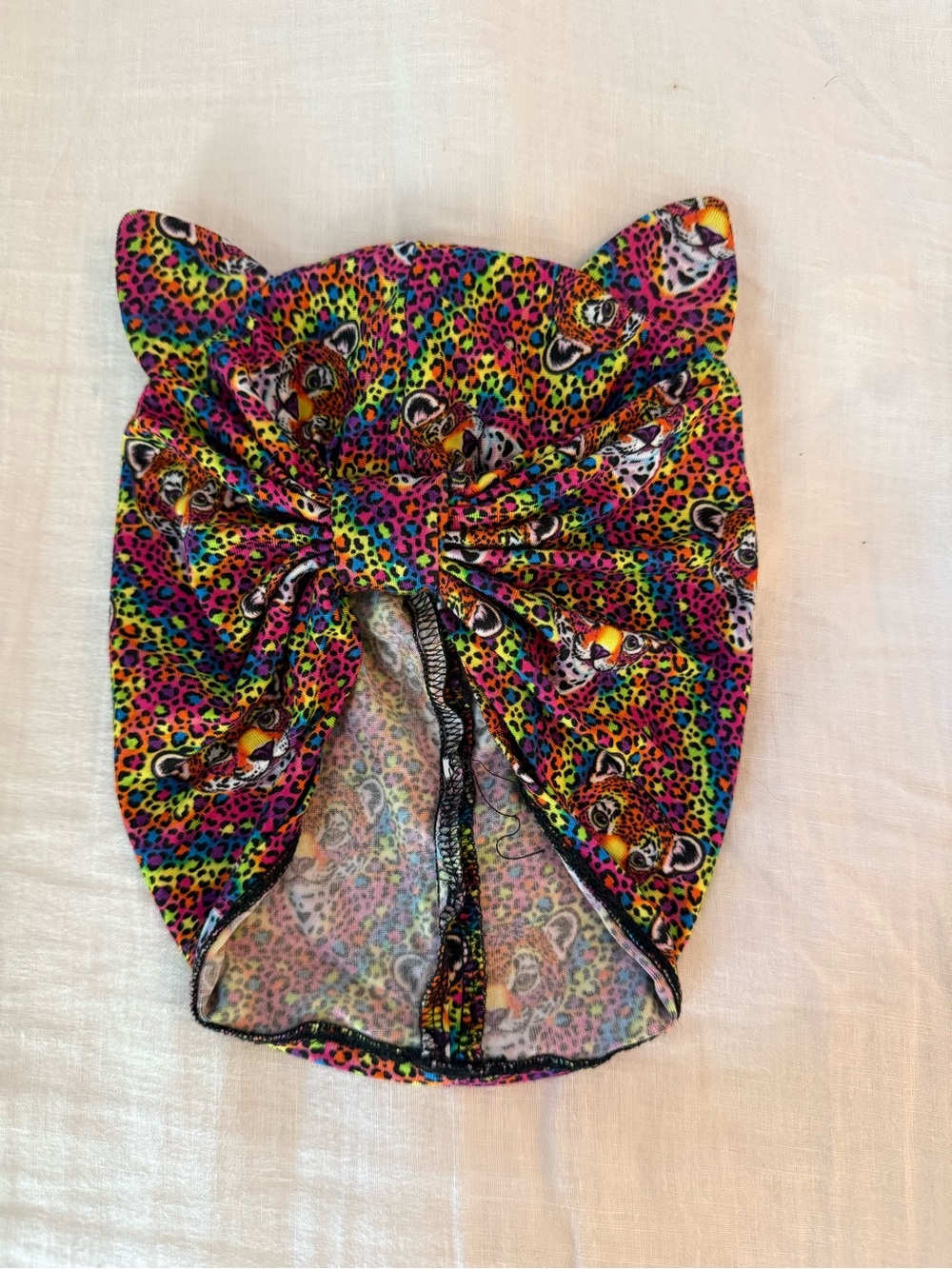 Posh Peanut - Lisa Frank Collab. Rainbow Leopard Cat Ear Headwrap - Multicolor